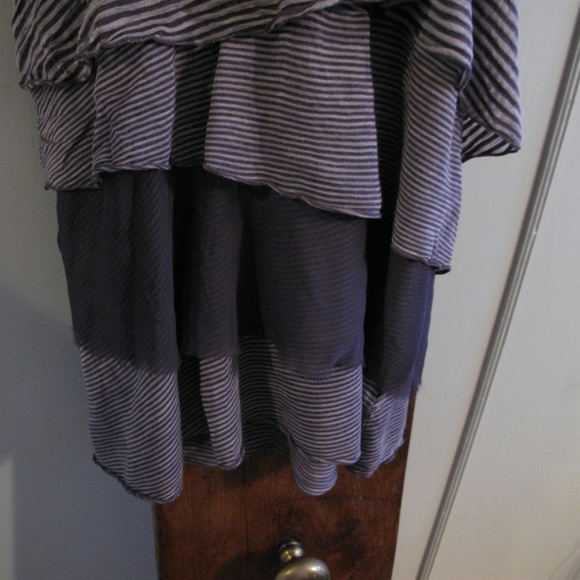 DELETTA ANTHROPOLOGIE Plum Purple Tiered Tank M - Picture 8 of 15